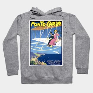 Vintage Travel Poster Monte Carlo Hoodie